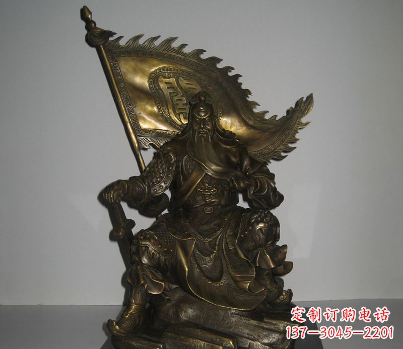 湖南经典传承|古代名人关公铜雕