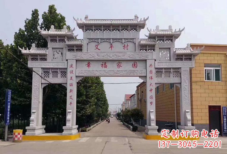 湖南精美古代牌坊雕塑,尽显贵族品质