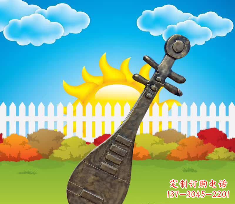 湖南精美古典琵琶雕塑