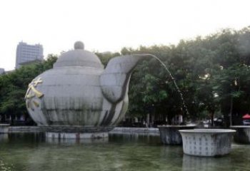 湖南精致雕塑茶壶石雕