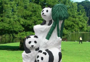 湖南公园大熊猫雕塑
