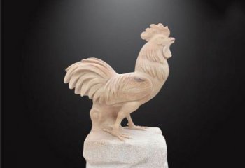 湖南公园动物公鸡石雕