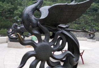 湖南天四灵朱雀神鸟雕塑——象征希望的贵族精神