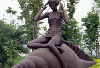 湖南海螺姑娘铜雕——让美丽长存记忆