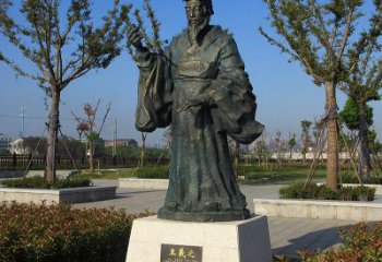 湖南精美大师级铜雕——王羲之雕像