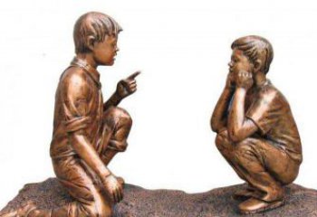 湖南专业定制小品铜雕-尊贵的雕塑男孩