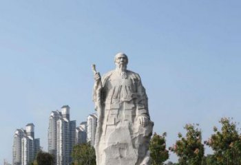 湖南具有历史意义的画家齐白石汉白玉雕像