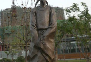 湖南精美古风犹存，高雅李白铜雕