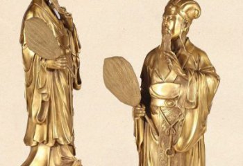 湖南中领雕塑专业铸造诸葛亮铜雕