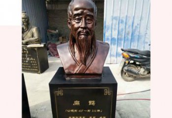 湖南铸造古代名医扁鹊胸像，展现生命的传承之美