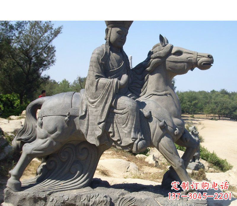 湖南中领雕塑:古代人物唐僧骑马雕塑