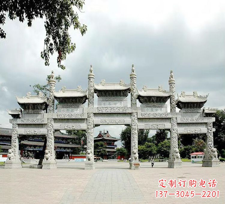 湖南古代石牌坊雕塑