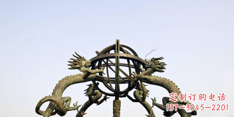 湖南传承中国古代文化,浑天仪铜雕——让精致的往事重现