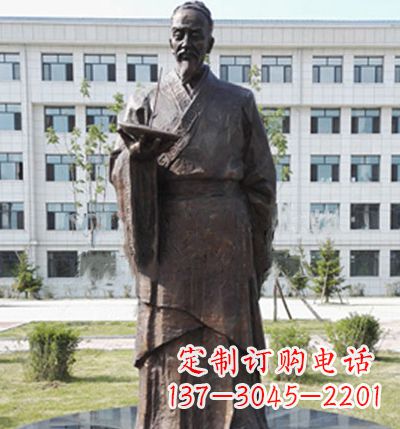 湖南传承古代珍贵文化—祖冲之铜雕塑