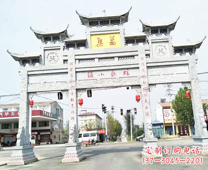 湖南牌坊雕塑:传承古典文化,新的艺术精粹