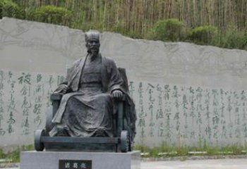 湖南古典诸葛亮雕塑