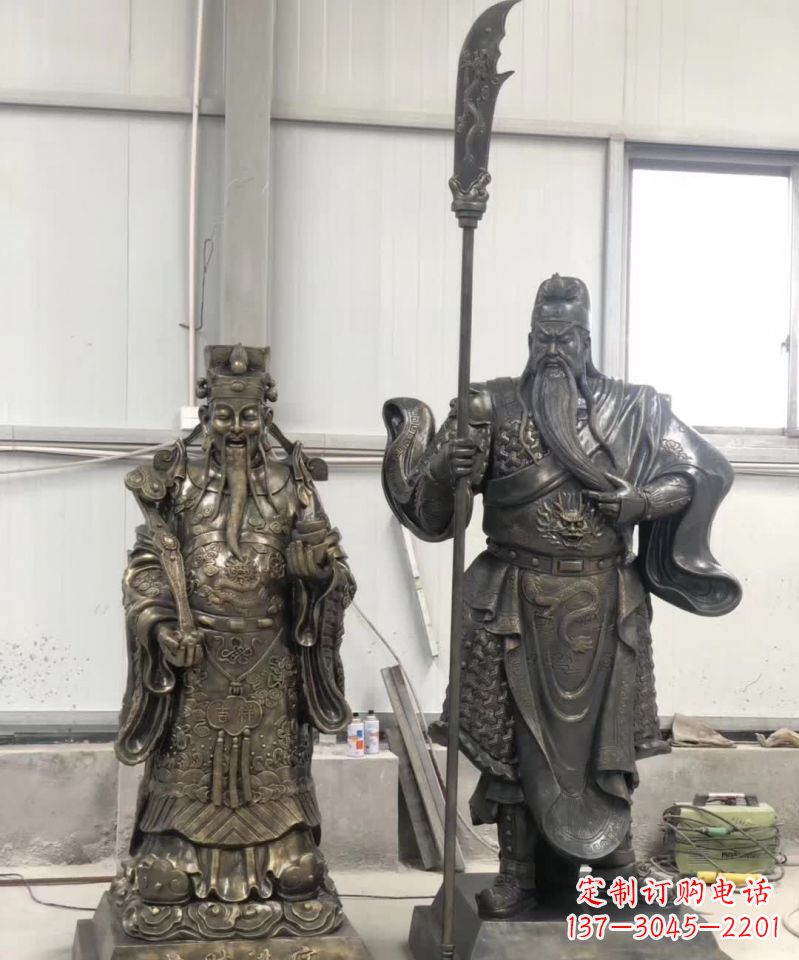 湖南海量关公雕塑把财神收入囊中!