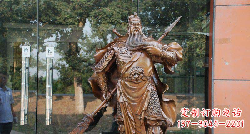 湖南关公古代人物铜雕