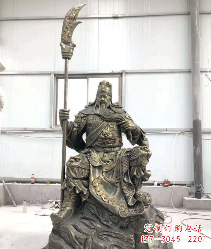 湖南关公铜雕,令您的装饰更加添彩