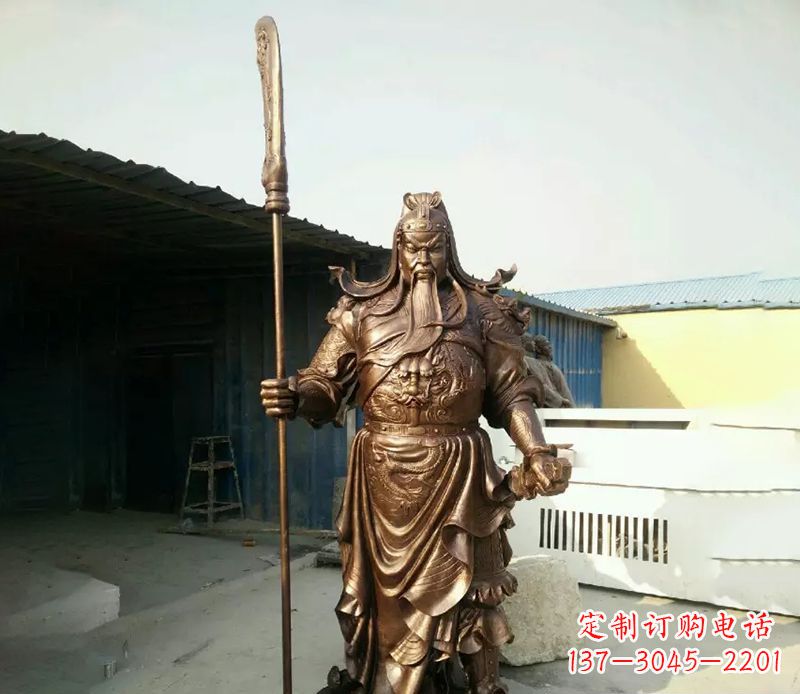 湖南关公人物铜雕