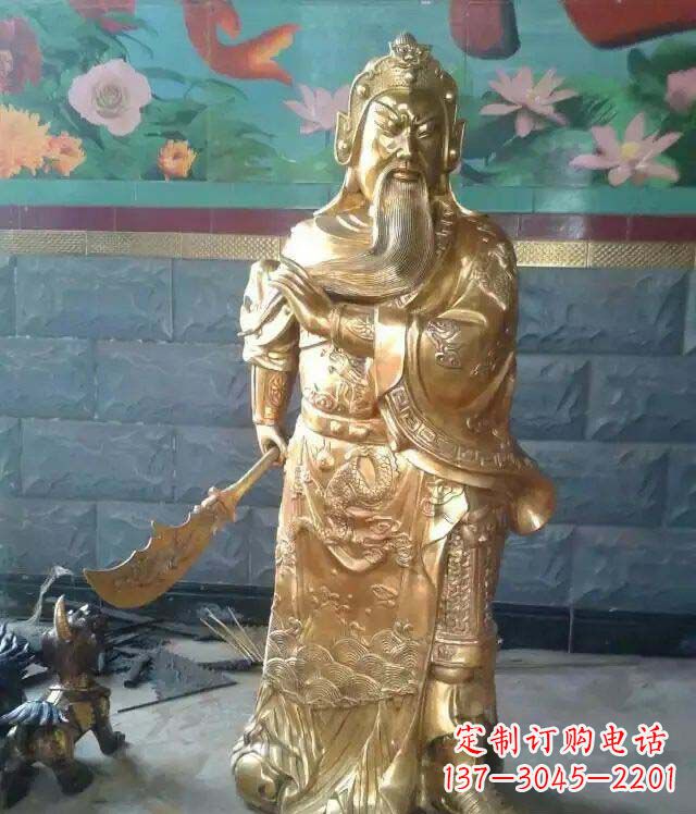 湖南精美铜雕关公雕塑