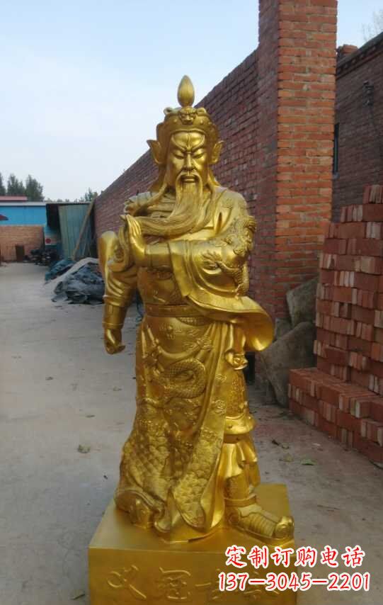 湖南精美关公铜像雕塑