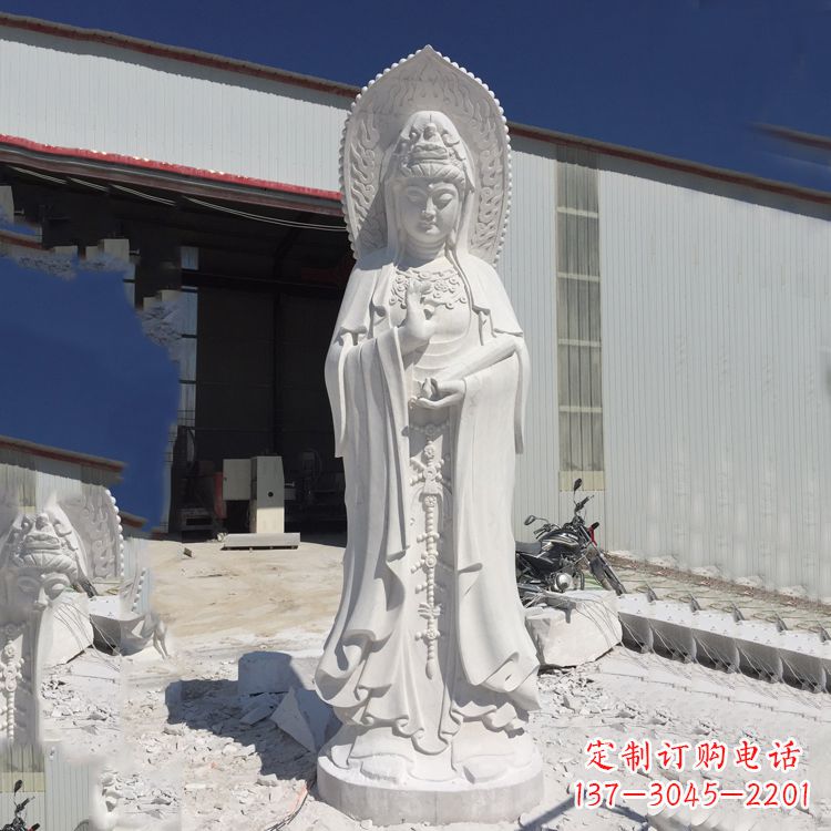 湖南观音大理石雕塑,让你的家居更具仪式感