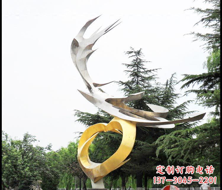 湖南典雅凤凰抽象雕塑