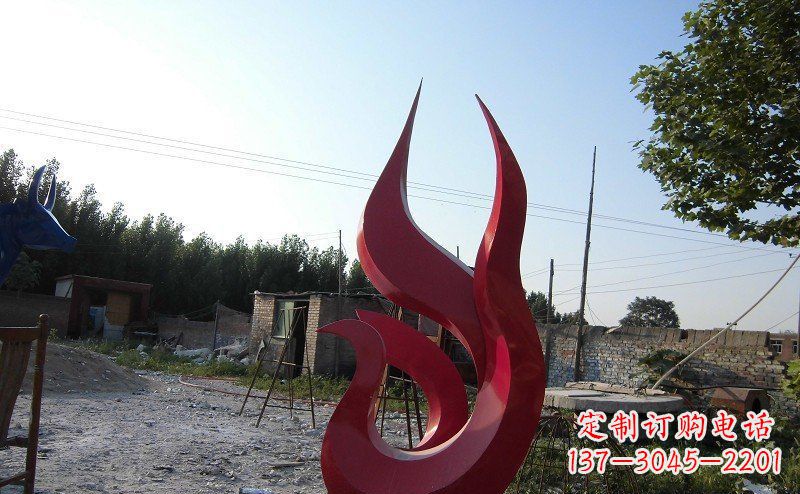 湖南广场不锈钢抽象凤凰雕塑_1 (2)