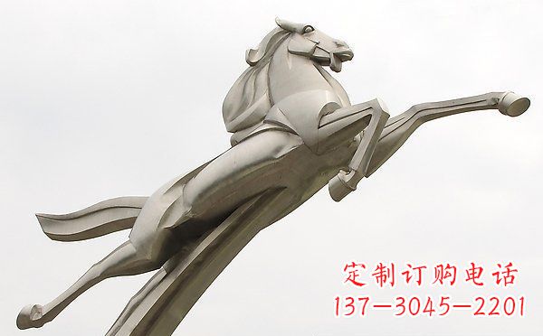 湖南精美不锈钢一马当先雕塑