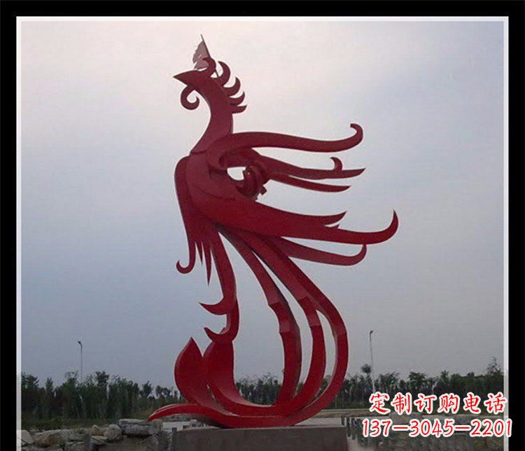 湖南精美不锈钢凤凰雕塑