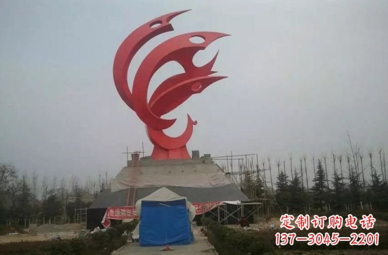 湖南优雅精致的不锈钢凤凰雕塑
