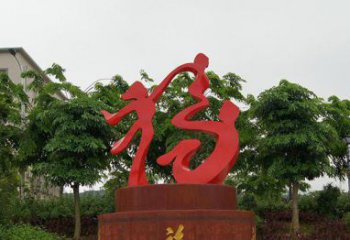 湖南精致大气的不锈钢抽象福字雕塑