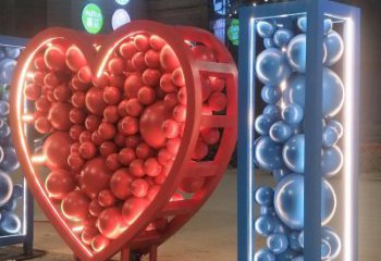 湖南艺术级不锈钢字母雕塑
