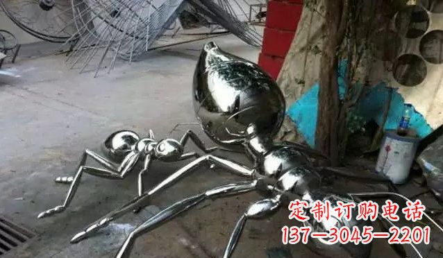 湖南中领雕塑|不锈钢蚂蚁雕塑