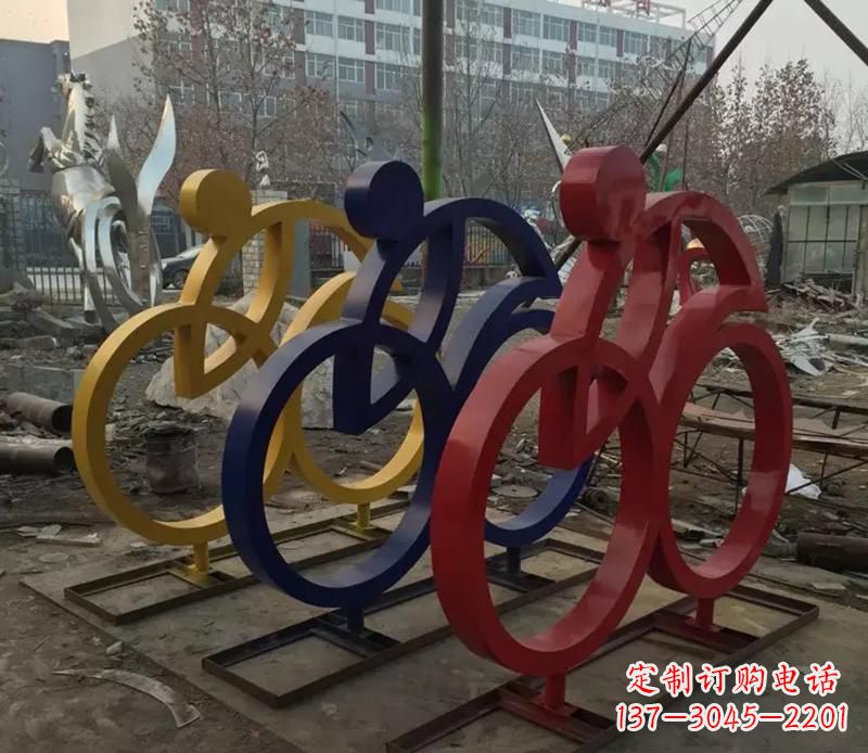 湖南中领雕塑推出的自行车雕塑是一件别具一格的…
