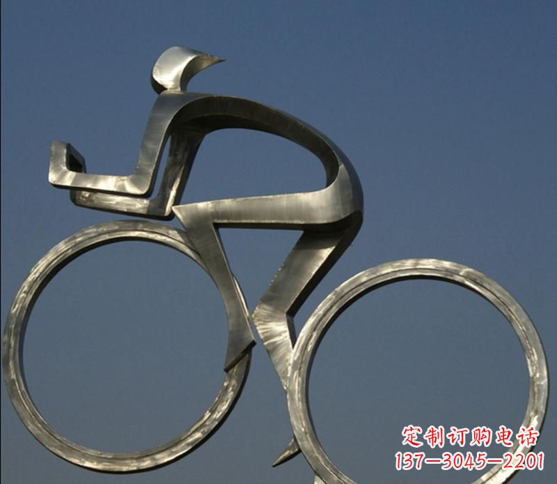 湖南不锈钢骑自行车雕塑