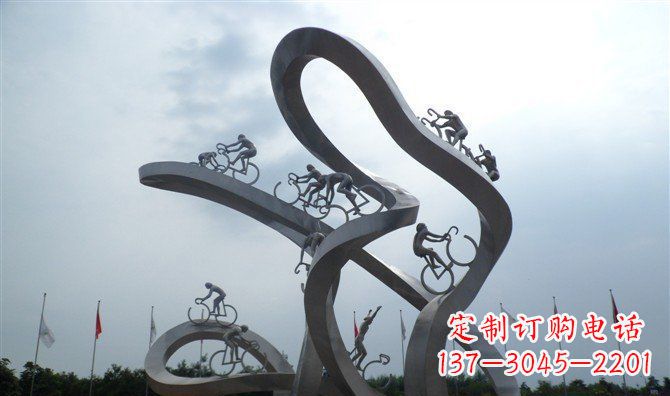 湖南让你个性十足的自行车雕塑