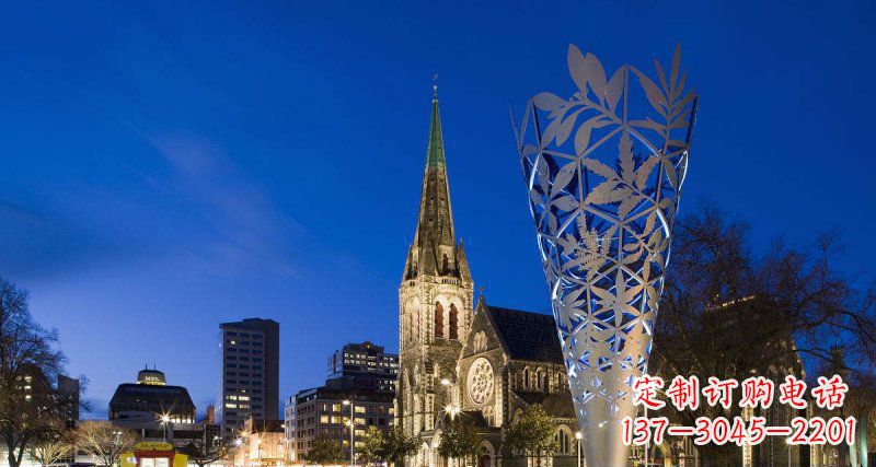 湖南不锈钢树叶雕塑——给现代空间带来优雅古朴之美
