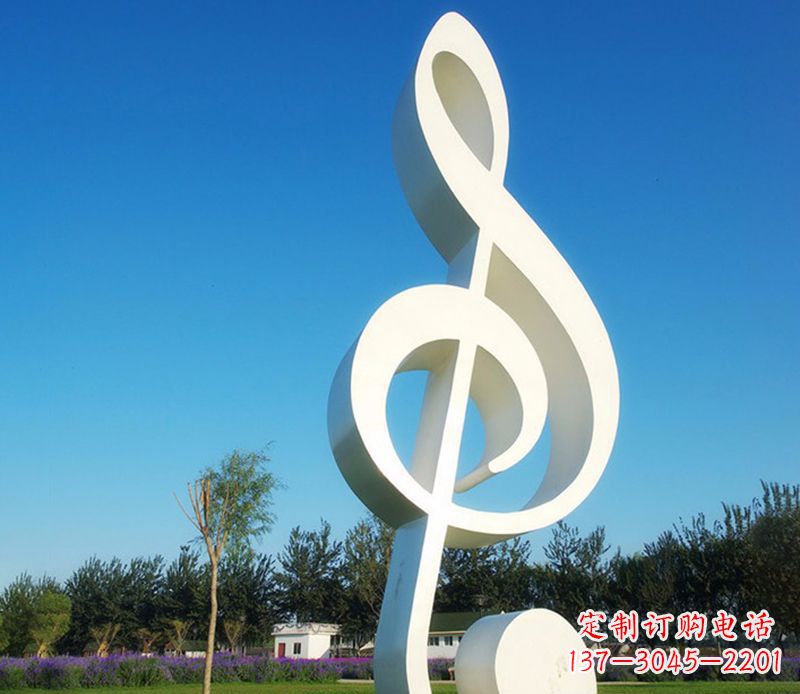湖南不锈钢音符雕塑,把音乐之美立起来
