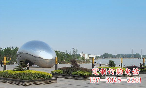 湖南华丽而唯美的不锈钢水滴雕塑