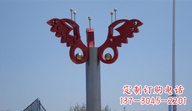 湖南欣赏精美蝴蝶雕塑,感受生活的美好