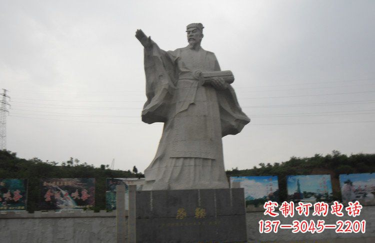 湖南高级大理石商鞅雕塑,传承古老文化