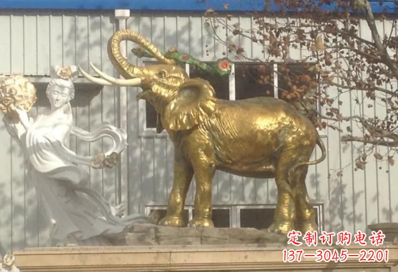 湖南广场大象雕塑