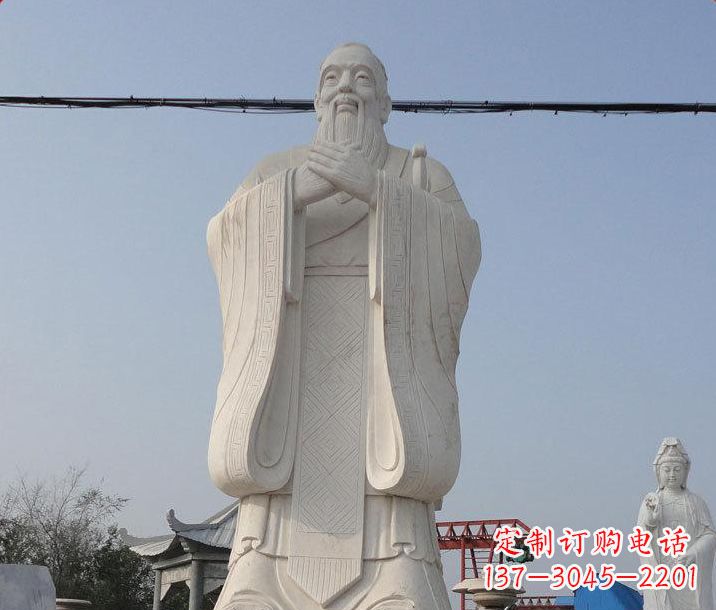 湖南广场大型孔子石雕