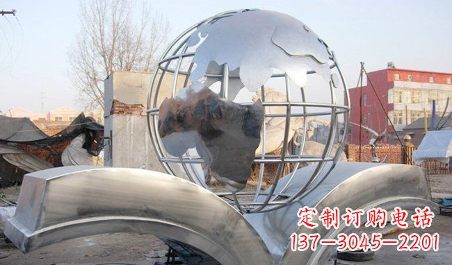 湖南艺术地球,传承贵族气派的不锈钢雕塑
