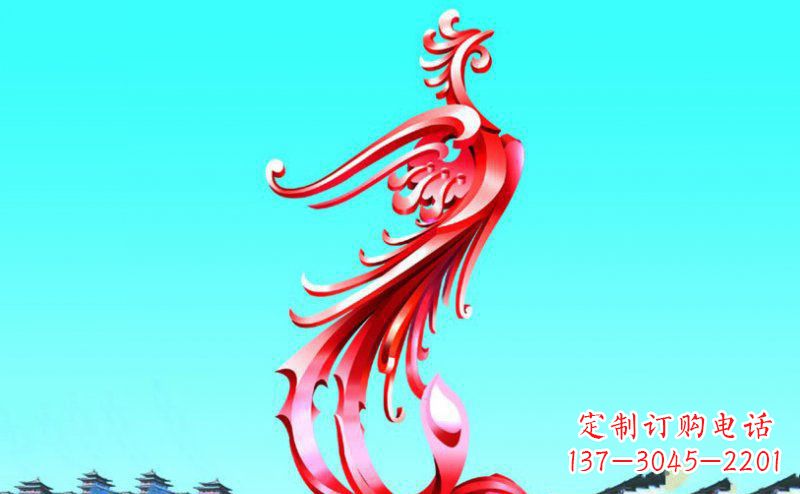湖南精美的凤凰不锈钢塑料雕塑
