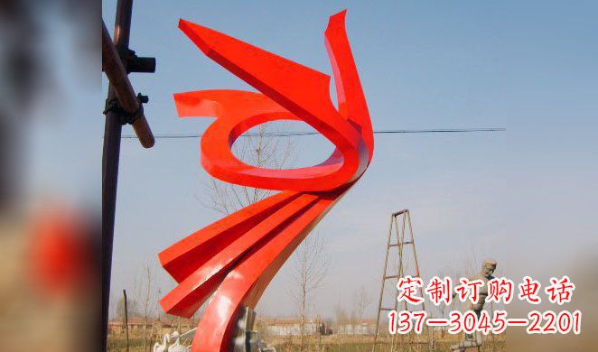 湖南广场凤凰不锈钢雕塑 (3)