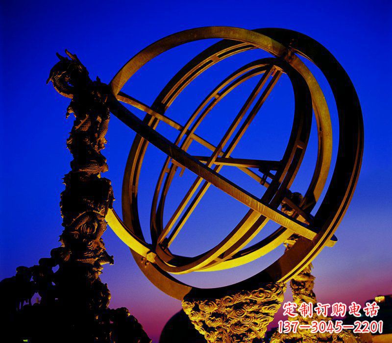 湖南浑天仪雕塑——精准把握古代天文文化