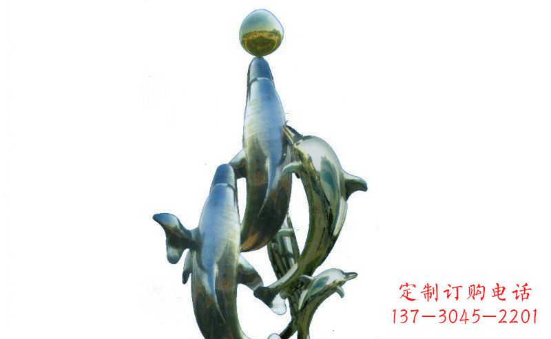 湖南优雅而精致的海豚雕塑